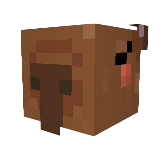 Capybaralover260 Minecraft avatar head, 3D render