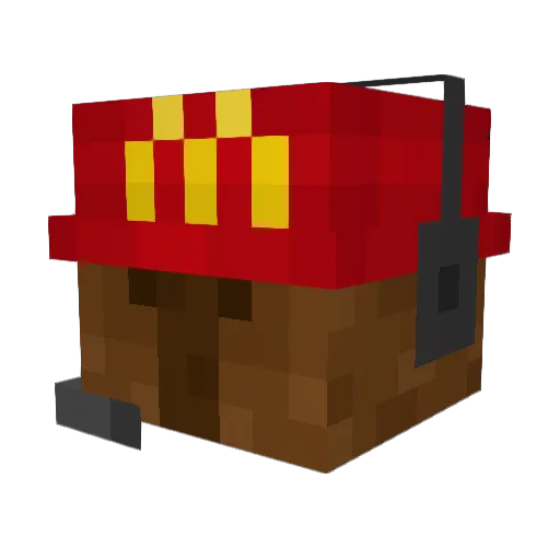 Capyking2 Minecraft avatar head, 3D render