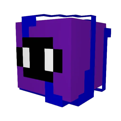 Capysussa Minecraft avatar head, 3D render