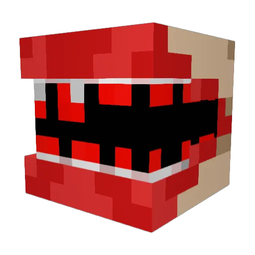 Caquitah Minecraft avatar head, 3D render