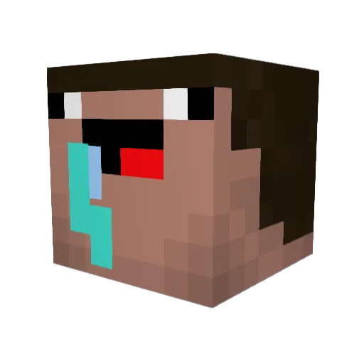 Car3l3 Minecraft avatar head, 3D render