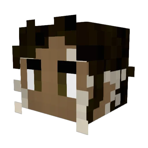CarAlarmTester Minecraft avatar head, 3D render