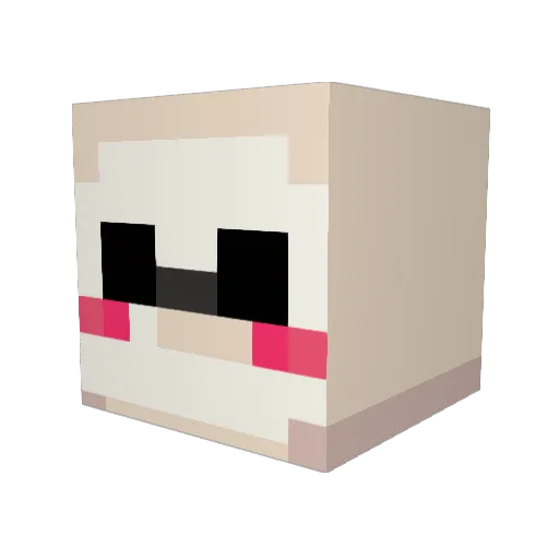 CarBeeBear Minecraft avatar head, 3D render
