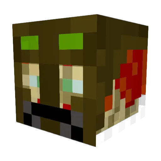 CarNo65 Minecraft avatar head, 3D render