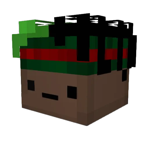 CarPark Minecraft avatar head, 3D render