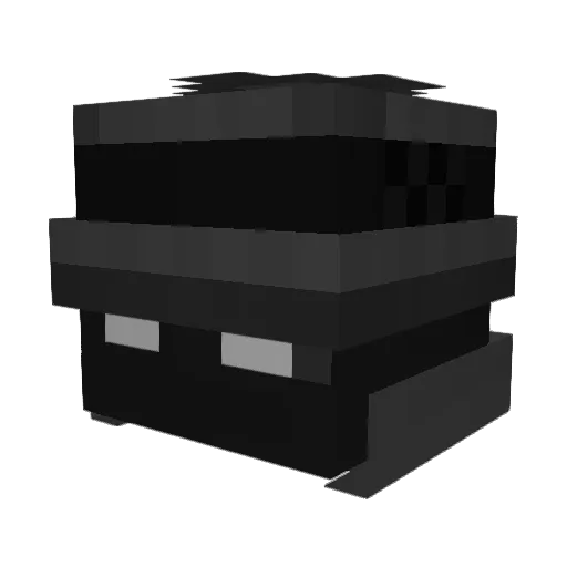CarToxa Minecraft avatar head, 3D render