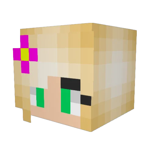 Cara1907 Minecraft avatar head, 3D render