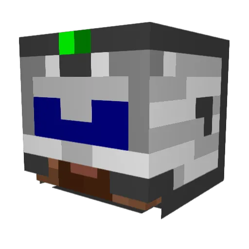 CaraIIIG Minecraft avatar head, 3D render