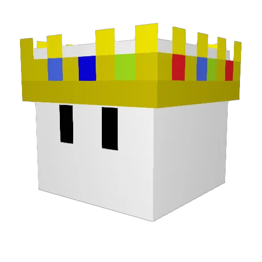 Cara_bonito Minecraft avatar head, 3D render