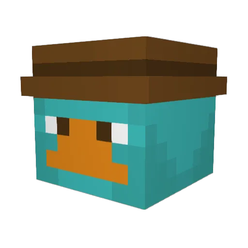 Carabalone Minecraft avatar head, 3D render