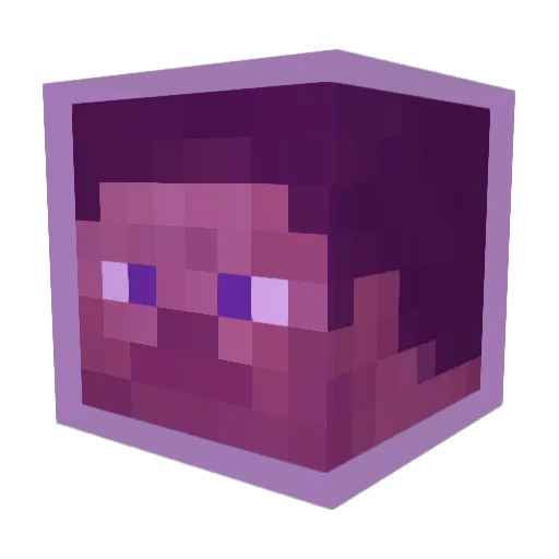 Caraca Minecraft avatar head, 3D render
