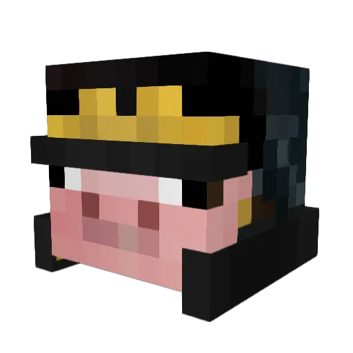CaramelK098 Minecraft avatar head, 3D render