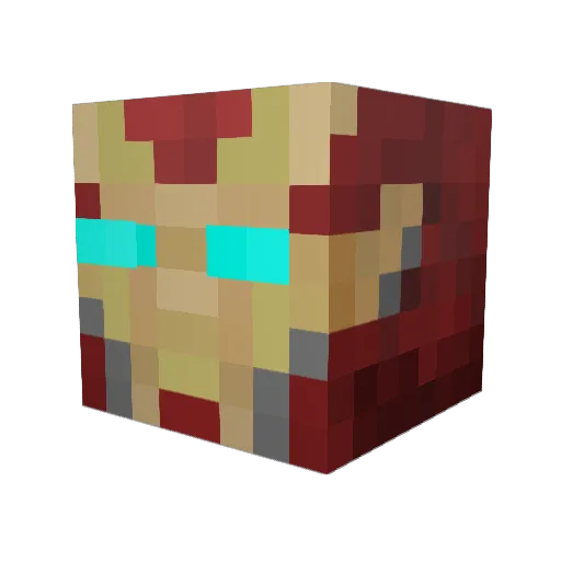 CaramelKitKat Minecraft avatar head, 3D render