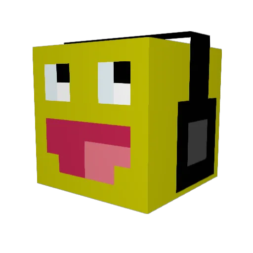 CaramelThicc Minecraft avatar head, 3D render