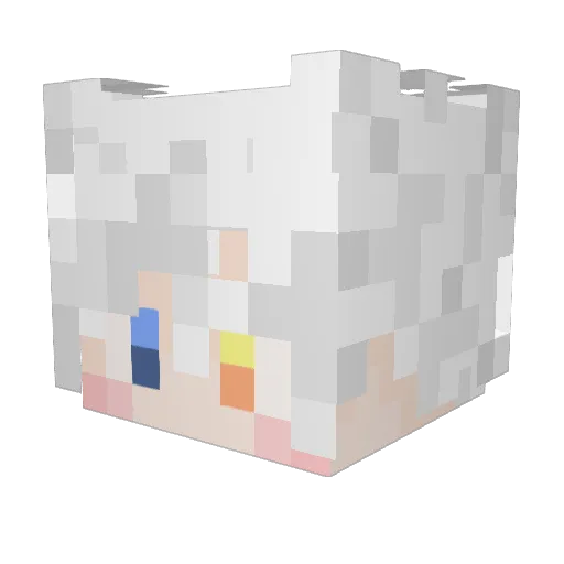 Caramel_Cupcake Minecraft avatar head, 3D render