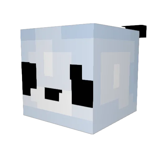 Caramela17 Minecraft avatar head, 3D render
