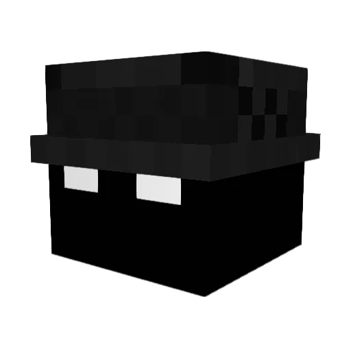 Caramelising Minecraft avatar head, 3D render