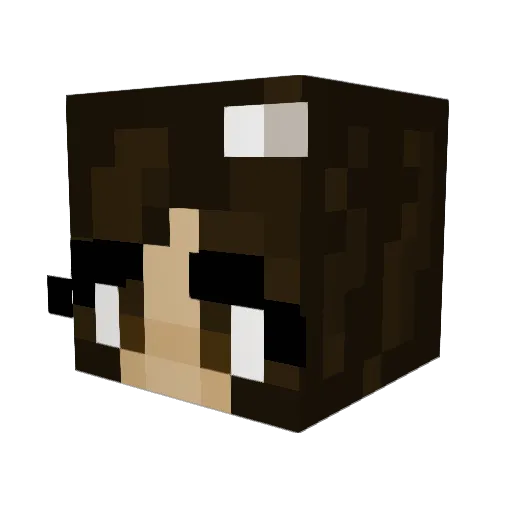 Caramia3649 Minecraft avatar head, 3D render