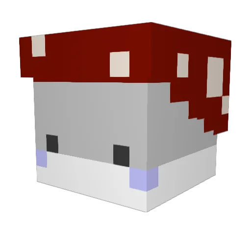 Caramoreli Minecraft avatar head, 3D render