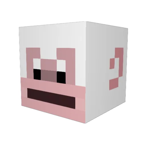 CarapicuibaGamer Minecraft avatar head, 3D render
