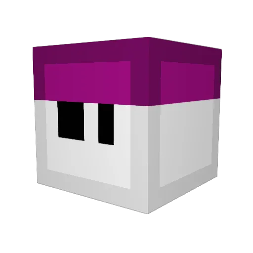 Carats Minecraft avatar head, 3D render