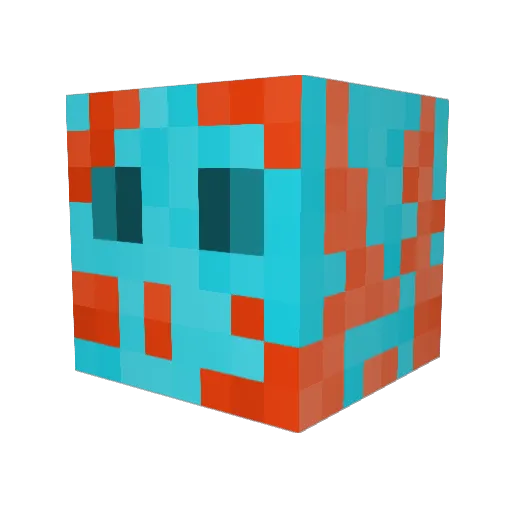 CarawaySpice Minecraft avatar head, 3D render