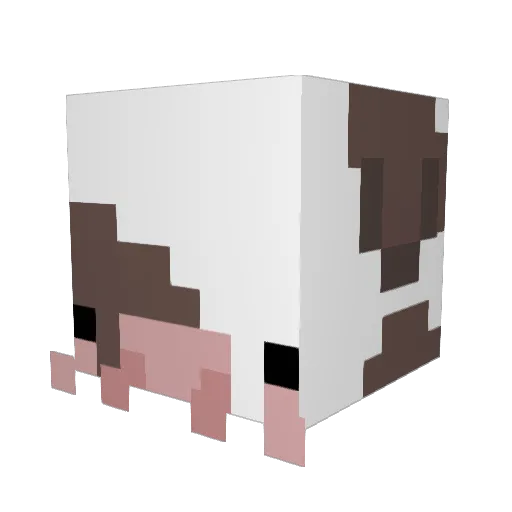 Caraza Minecraft avatar head, 3D render