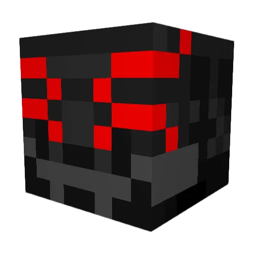 Carbon125_ Minecraft avatar head, 3D render