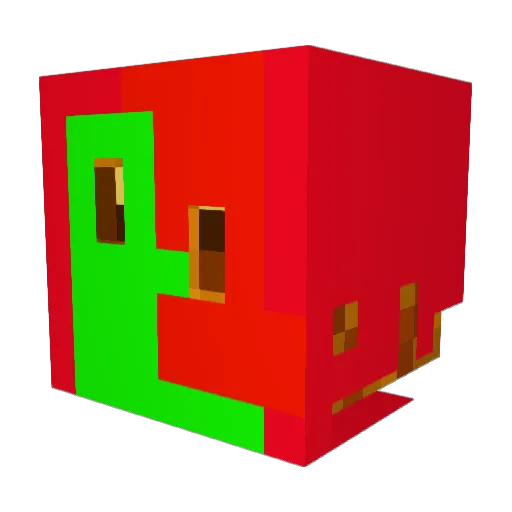 CarbonCrunch Minecraft avatar head, 3D render