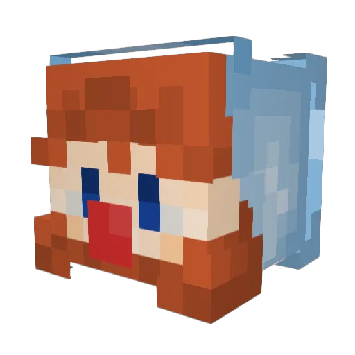 CarbonDr Minecraft avatar head, 3D render