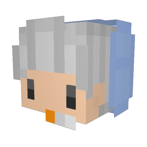 CarbonNeedsMilk Minecraft avatar head, 3D render