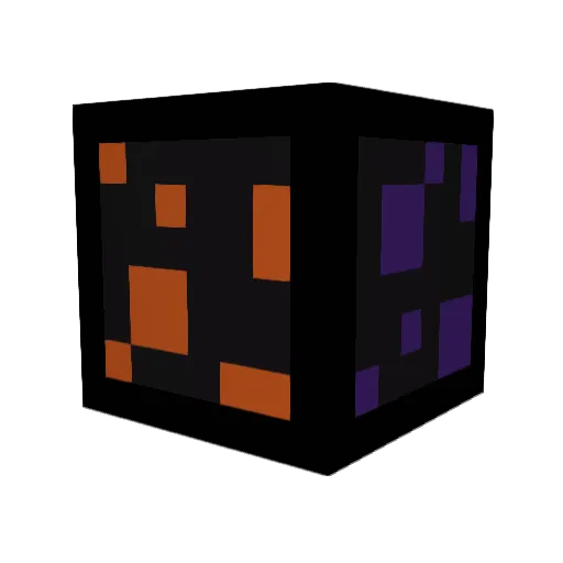 Carbonwater Minecraft avatar head, 3D render