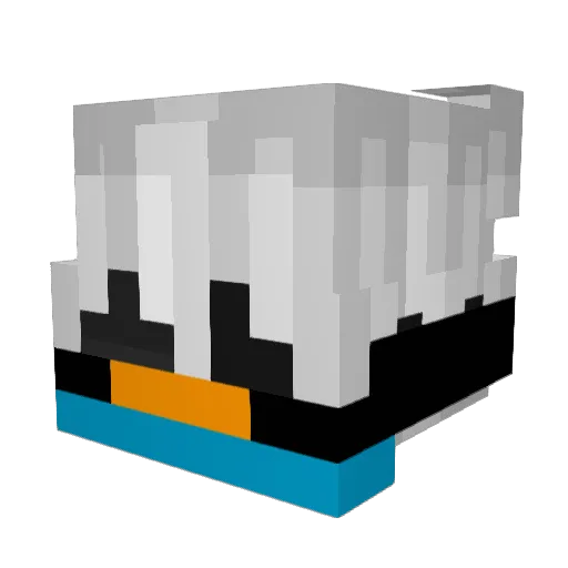 CarboxyricAcid Minecraft avatar head, 3D render