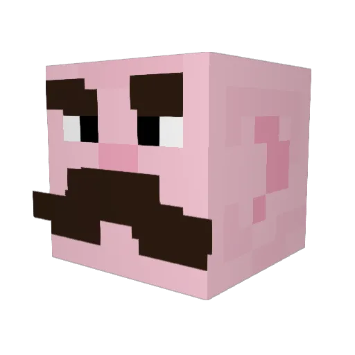 Carcan975 Minecraft avatar head, 3D render