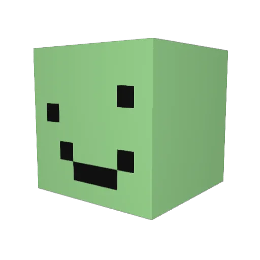 CardBar Minecraft avatar head, 3D render