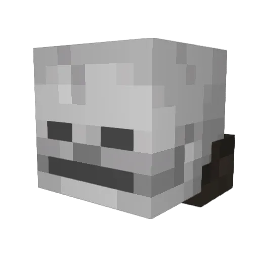 CardGambler Minecraft avatar head, 3D render