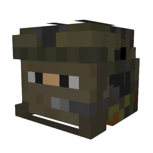 CardLion760032 Minecraft avatar head, 3D render