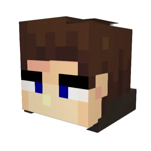 CardMarMot Minecraft avatar head, 3D render