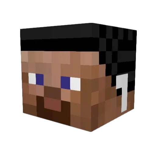 CardboardToweI Minecraft avatar head, 3D render