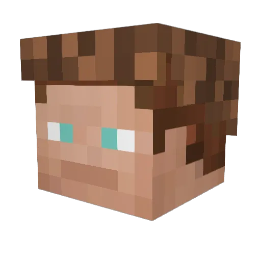 CardboardZ3bra Minecraft avatar head, 3D render