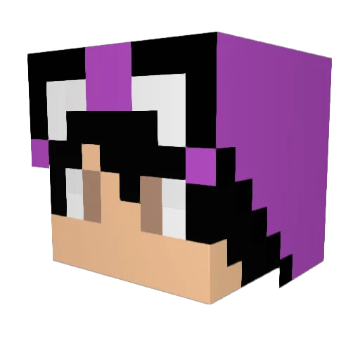 CardeLox Minecraft avatar head, 3D render