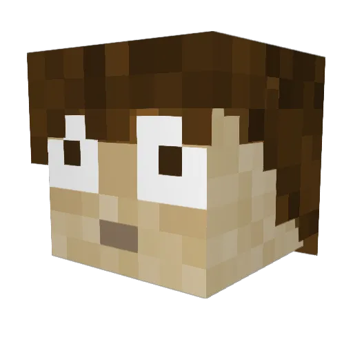 Cardenas728 Minecraft avatar head, 3D render