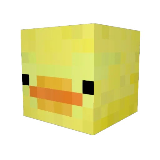 Cardi_Bean Minecraft avatar head, 3D render
