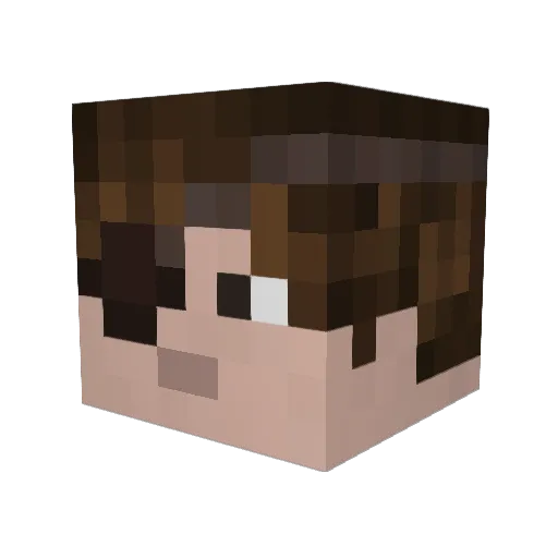 CardinalAves2024 Minecraft avatar head, 3D render