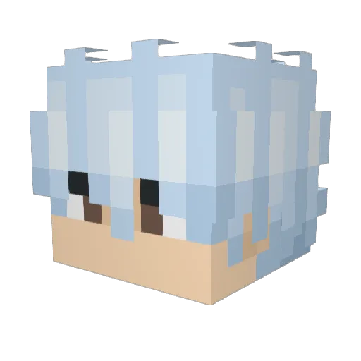 CardinalNA Minecraft avatar head, 3D render