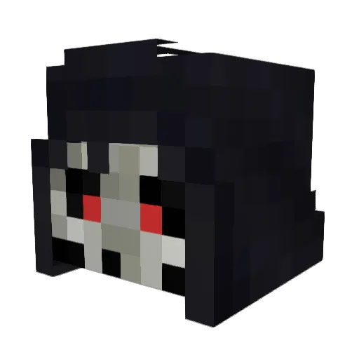 Cardinal_Dogma Minecraft avatar head, 3D render