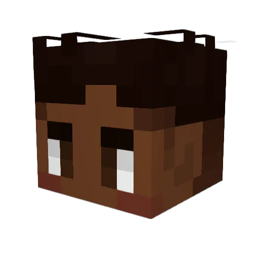 Cardinal_Reese Minecraft avatar head, 3D render