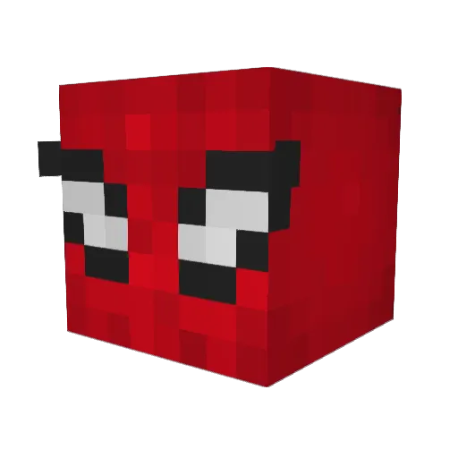 Cardplzcherry Minecraft avatar head, 3D render
