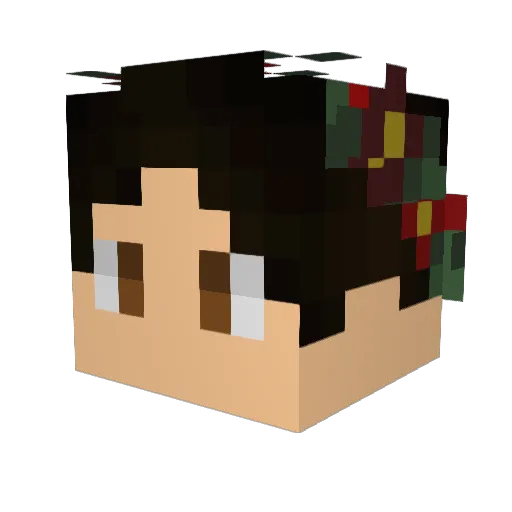 Cardstormer Minecraft avatar head, 3D render