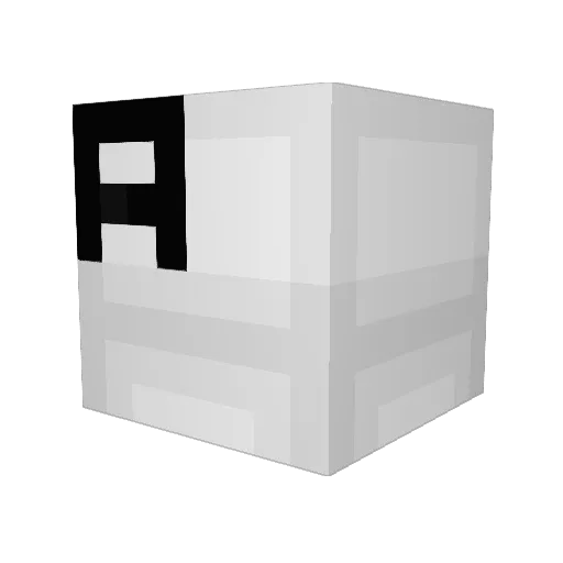 Cardtricks Minecraft avatar head, 3D render